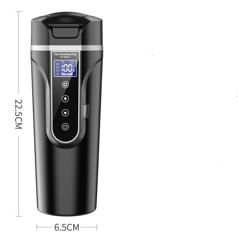 Portable Car Bottle Smart Touch Digital Display Insulated Cup Home Traveling Heating Cup Water Bottle