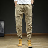 Men's Multi-pocket Ankle-tied Casual Working Pants