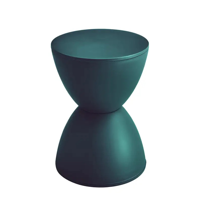 Dark Green Prince Accent Stool - Modern Side Table