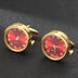 Men's Light Luxury Clock Cufflinks Fashion French Rotatable Golden Cuff - Minihomy