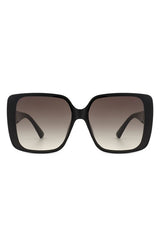 Square Retro Flat Top Women’s Sunglasses - Stylish UV Protection