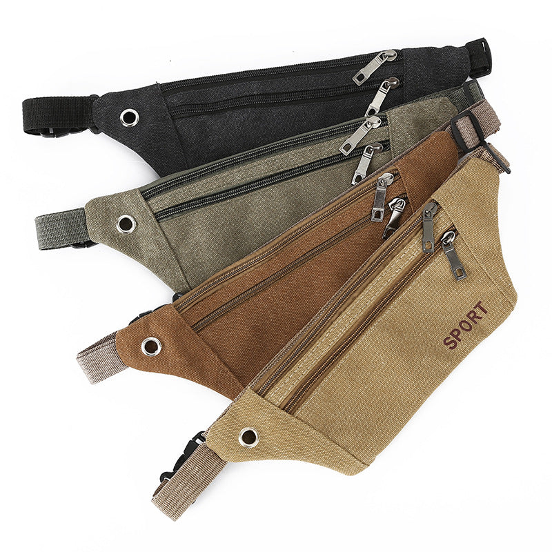 Multi-functional canvas pockets for men