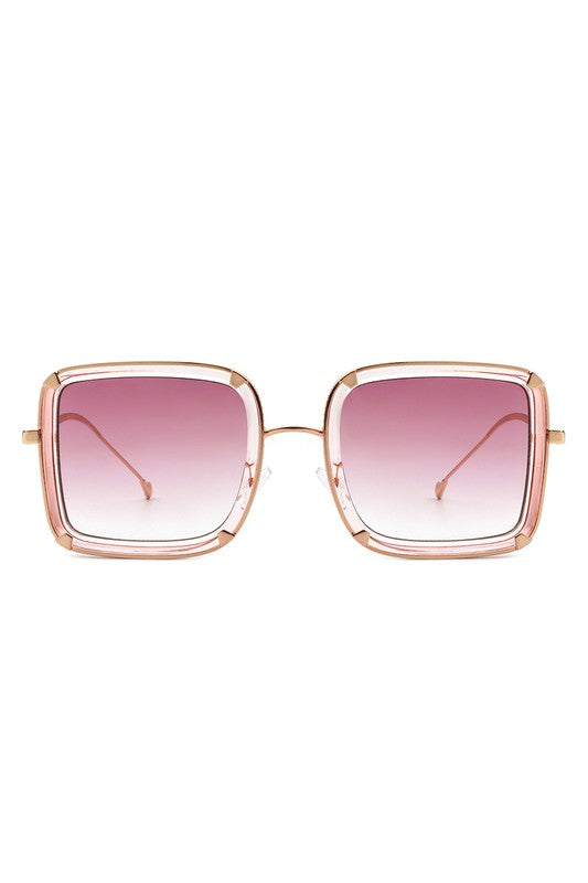 Classic Square Retro Tinted Fashion Sunglasses for Stylish Protection