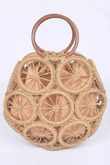 Weaved Cording Summer Clutch - Bamboo, Cotton, Faux Straw, Lightweight & Durable