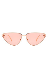 Retro Tinted Flat Lens Fashion Cat Eye Sunglasses