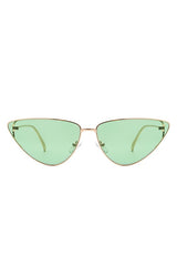 Retro Tinted Flat Lens Fashion Cat Eye Sunglasses