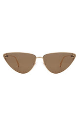 Retro Tinted Flat Lens Fashion Cat Eye Sunglasses