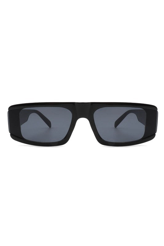 Retro Rectangle Flat Top Fashion Sunglasses - Stylish UV Protection