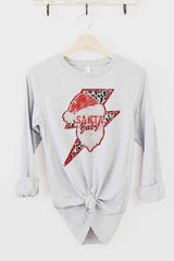 Santa Baby Christmas Long Sleeve Tee for Women - Festive Holiday Shirt