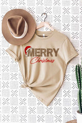 Plus Size Merry Christmas Graphic T-Shirt / Tee - Festive Holiday Top