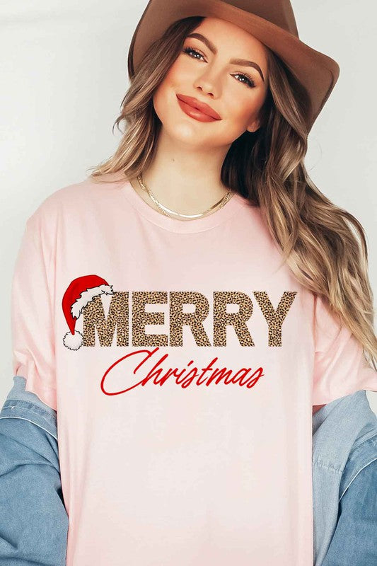 Plus Size Merry Christmas Graphic T-Shirt / Tee - Festive Holiday Top