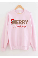 Merry Christmas Graphic Sweatshirt - Holiday Apparel for Festive Celebrations