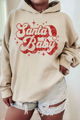 Santa Baby Graphic Hoodie for Christmas - Festive Holiday Apparel