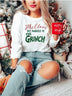 Mrs Claus but Married to the Grinch LS Tee - Minihomy