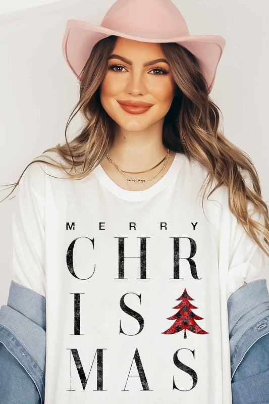 Merry Christmas Graphic T-Shirt - Festive Holiday Tee for Men & Women