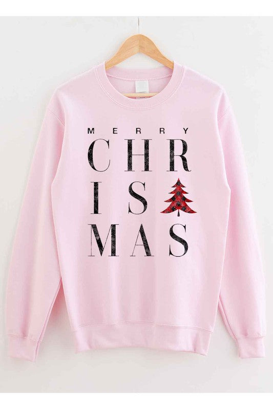 Merry Christmas Graphic Sweatshirt - Festive Holiday Apparel