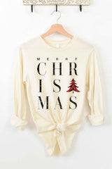 Merry Christmas Long Sleeve Tee - Festive Holiday Shirt for Men and Women