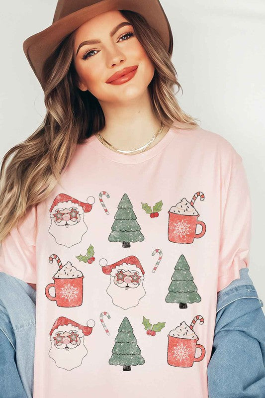 Plus Size Christmas Graphic Tee/T-Shirt - Festive Holiday Design