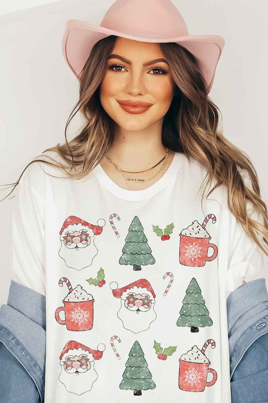 Plus Size Christmas Graphic Tee/T-Shirt - Festive Holiday Design