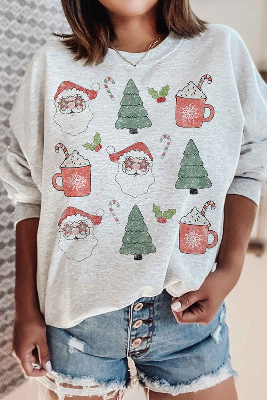 Plus Size Christmas Graphic Sweatshirt - Festive Holiday Tops