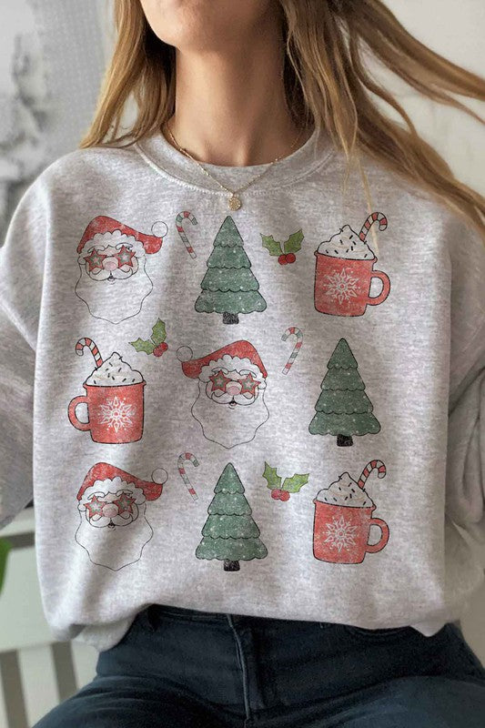 Plus Size Christmas Graphic Sweatshirt - Festive Holiday Tops