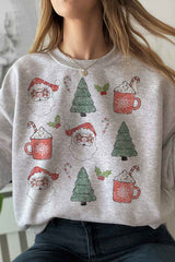 Plus Size Christmas Graphic Sweatshirt - Festive Holiday Tops