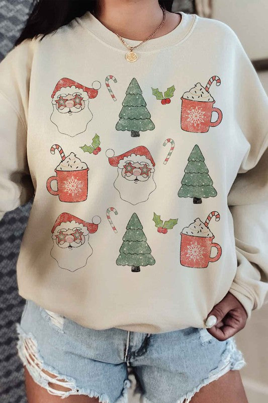 Plus Size Christmas Graphic Sweatshirt - Festive Holiday Tops