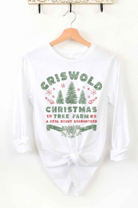 Christmas Tree Farm Long Sleeve T-Shirt for Holiday Celebrations