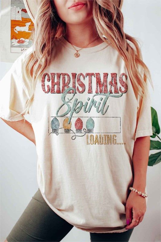 Loading Christmas Spirit Graphic Tee - Festive Holiday T-Shirt