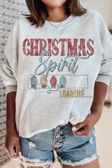 Loading Christmas Spirit Plus Size Sweatshirt for Holiday Cheer