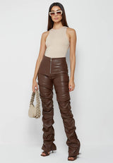 Sleek and Seductive PU Leather Pants