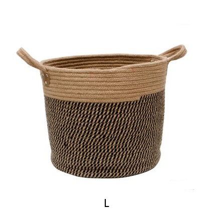 Cotton Linen Storage Laundry Basket