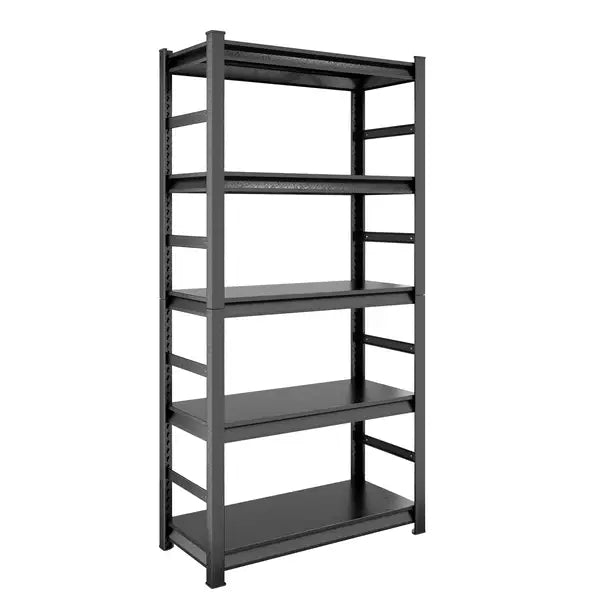 Heavy Duty 5-Tier Metal Shelving Unit - Adjustable Storage Rack for Garage & Kitchen