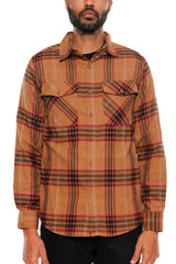Long Sleeve Flannel Full Plaid Checkered Shirt