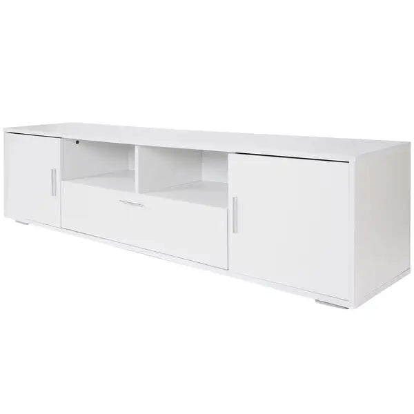 Modern TV Stand with LED Lights & Storage (Up to 75")