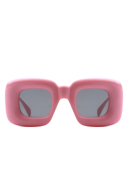 Chic Chunky Square Sunglasses - Irregular Design, Fashionable Eyewear