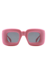 Chic Chunky Square Sunglasses - Irregular Design, Fashionable Eyewear