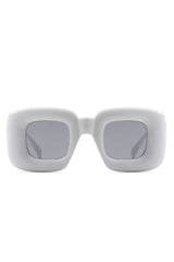 Chic Chunky Square Sunglasses - Irregular Design, Fashionable Eyewear