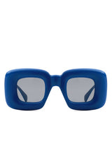 Chic Chunky Square Sunglasses - Irregular Design, Fashionable Eyewear