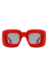 Chic Chunky Square Sunglasses - Irregular Design, Fashionable Eyewear