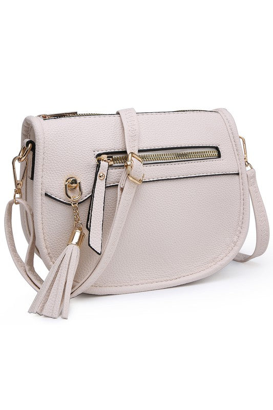 Stylish Saddle Crossbody Bag - Leather & Vegan Options