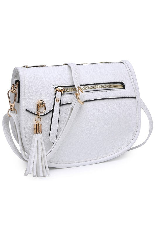 Stylish Saddle Crossbody Bag - Leather & Vegan Options