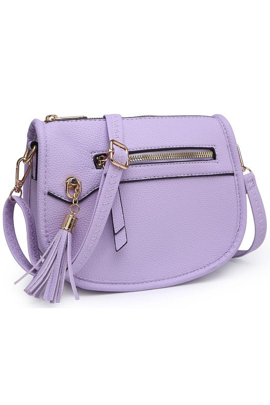 Stylish Saddle Crossbody Bag - Leather & Vegan Options