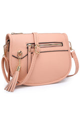 Stylish Saddle Crossbody Bag - Leather & Vegan Options