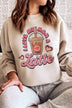 Plus Size I Love My Mom a Latte Graphic Sweatshirt - Minihomy