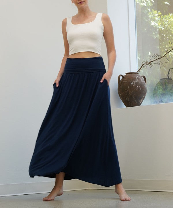 Bamboo Yoga Maxi Skirt - Sustainable and Comfortable Women's Wear