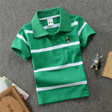 College Style Boys Polo Short Sleeve T-shirt: Cool and Casual Everyday Wear
