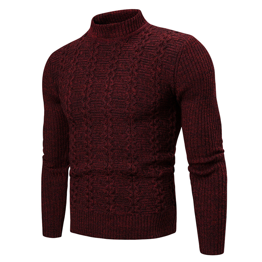 Men's Twisted Long-Sleeved Sweater - Casual Sports Sweater
