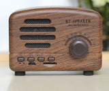 Vintage wood bluetooth speaker