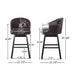 OGDEN KD Swivel Barstools (Set of 2) - Ship to Canada Only - Minihomy